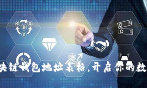 轻松获取区块链钱包地址表格，开启你的数字资产之旅！